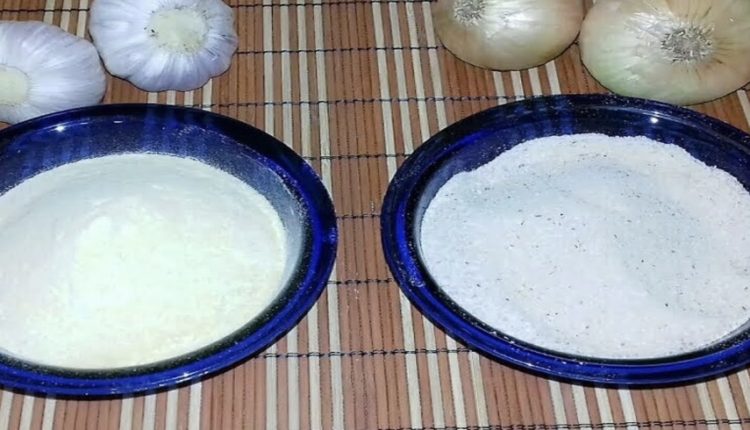 طريقة عمل البصل والثوم البودرة بكل سهولة