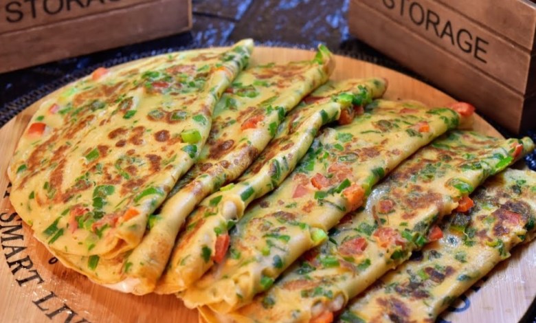 طريقة عمل كريب الخضار
