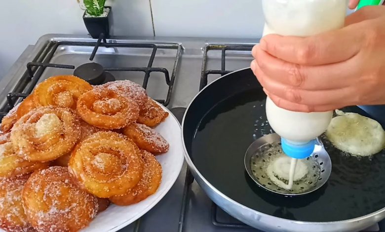 بينيي السائل هشيش ومنفوخ بالدقيق و الخل