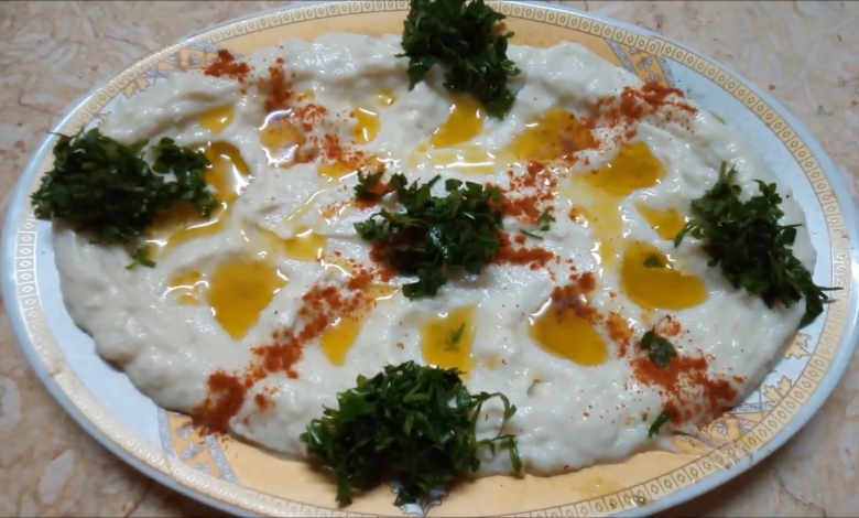 متبل البطاطس بالطحينية