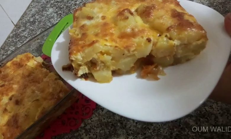 طريقة عمل غراتان البطاطا بالجبن