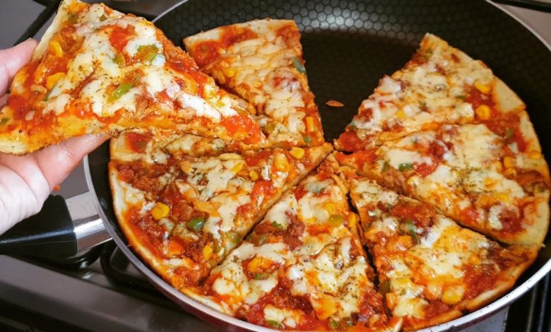 البيتزا السائلة في المقلاة
