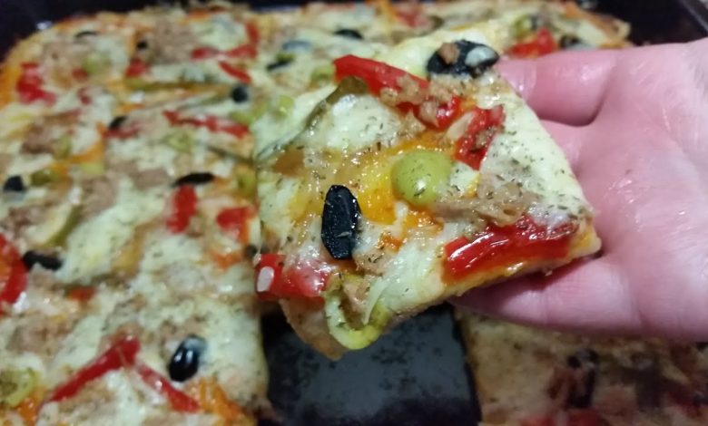 طريقة عمل البيتزا السائلة بدون بيض