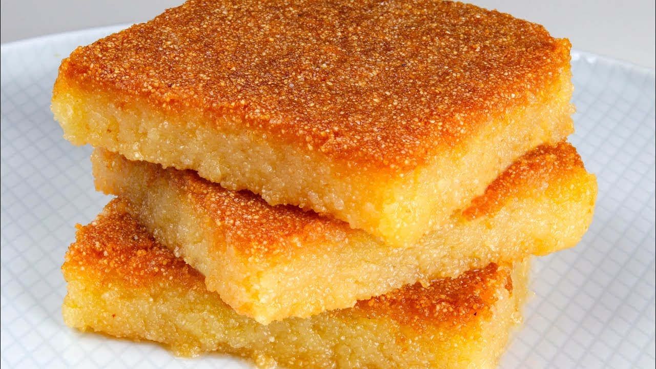 طريقة عمل البسبوسة المصرية بالزبادي