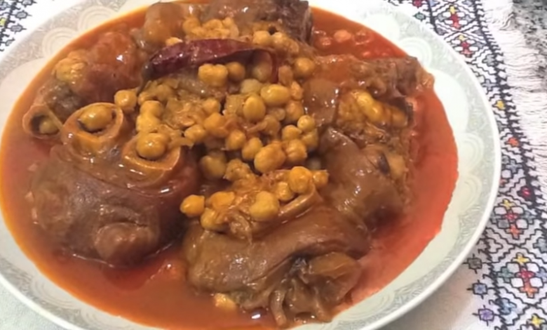 طريقة عمل الكرعين بالحمص أو الهركمة