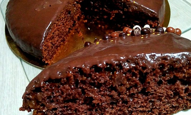 طريقة عمل كيكة الشوكولاتة السريعة
