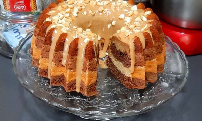 طريقة عمل كيكة الطبقات