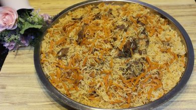 الرز البخاري باللحم من المطبخ السعودي