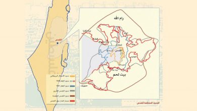 خريطة فلسطين قبل حدود 67