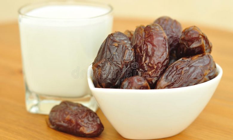 رجيم التمر واللبن لخسارة الوزن الزائد