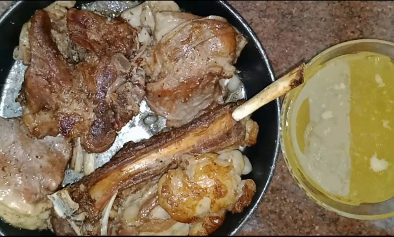 طريقة عمل اللحمة المحمرة بعد سلقها