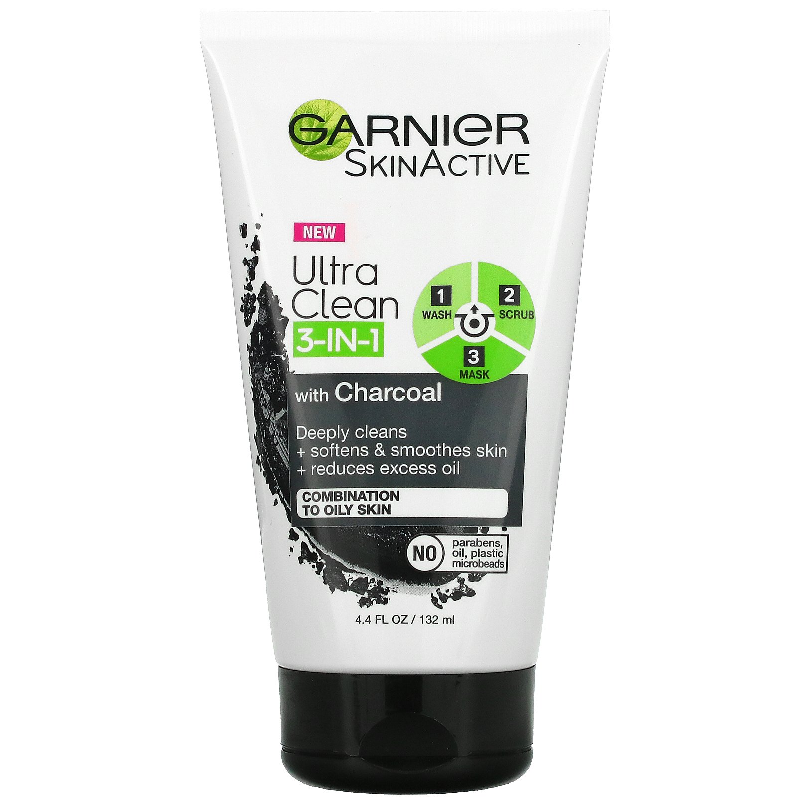GARNIER Skinactive Ultra Clean 3-in-1 with Charcoal