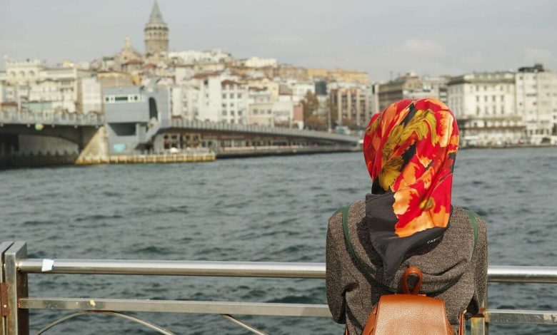 تنسيق لفات حجاب للوجه المربع