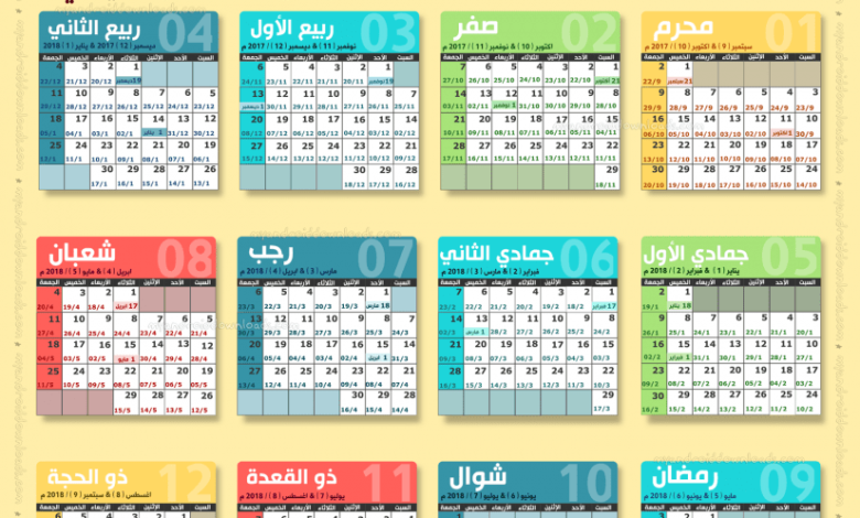 كم عدد أيام السنة الهجرية